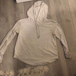 Cream thin hoodie